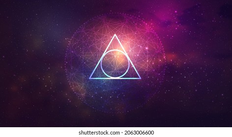 Universe illustration. Stars, deep space. Violet, blue, fantasy background