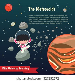 The universe kids,  Planets comparison, Sun and Moon , Galaxies Classification,Kids space learning, Full vector