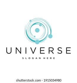 Universe Logo design vector graphic