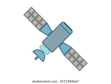 Universe media satellite in white background