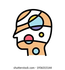 universe philosophy color icon vector. universe philosophy sign. isolated symbol illustration