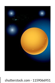 universe planet with background abstract texture eps 10