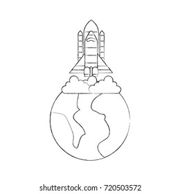 universe planet earth rocket launch space