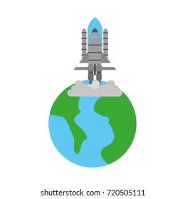 universe planet earth rocket launch space