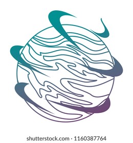 universe planet space icon
