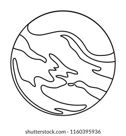 universe planet space icon