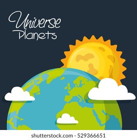 universe planets space concept
