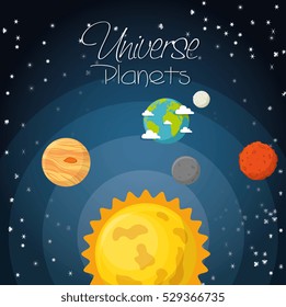 universe planets space concept