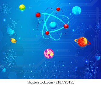 universe science illustration world book day banner template concept vector illustration
