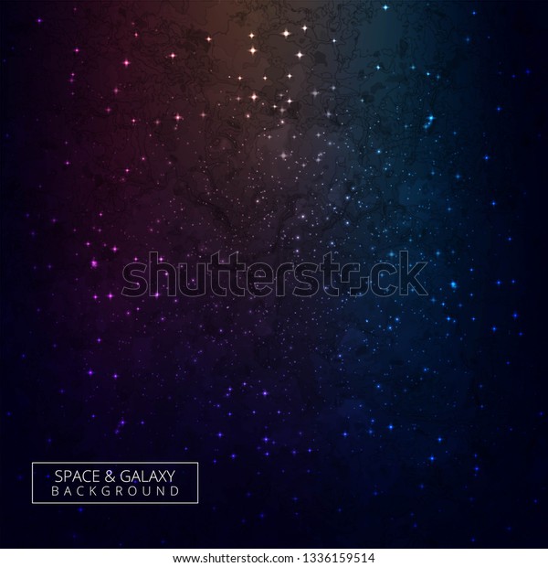 Universe Shiny Colorful Galaxy Background Stock Vector Royalty