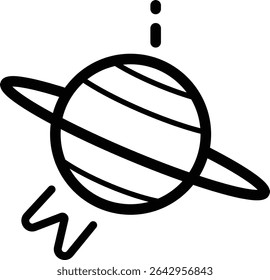 Universe silhoutter element vector design ready 