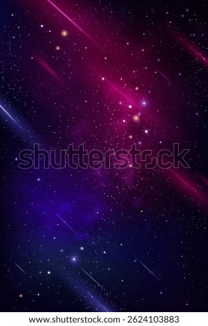 Universe Sky At Night With Galaxy Space Background, Starry Stars And Glowing Light Across Dark Cosmos, Abstract Nature Illustration For Winter Landscape, Ramadan Banner And Celestial Fantasy Scene.