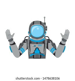 universe space galaxy astronomy science astronaut isolated cartoon vector illustration graphic design