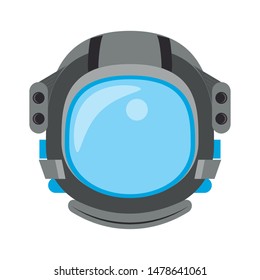 universe space galaxy astronomy science astronaut helmet isolated cartoon vector illustration graphic design