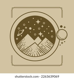 universe surreal astrology artistic style