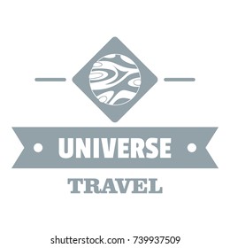 Universe travel logo. Simple illustration of universe travel vector logo for web