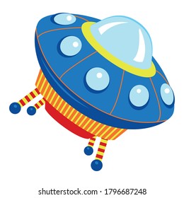 Universe ufo icon. Cartoon of universe ufo vector icon for web design isolated on white background