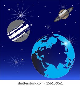 universe  vector terra globe