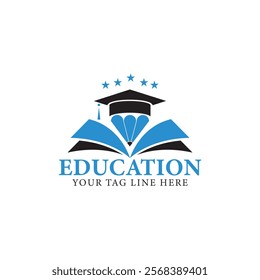 University academy college education institute logo design