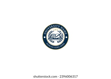 University, academy Logo vector. Education Shields logo for high school education vector Logo Template