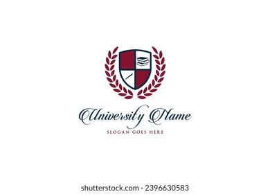 University, academy Logo vector. Education Shields logo for high school education vector Logo Template