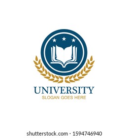 University, Academy, School and Course logo design template