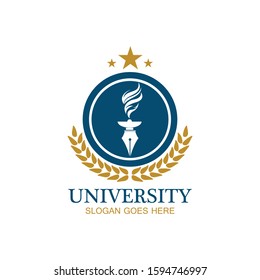 University, Academy, School and Course logo design template