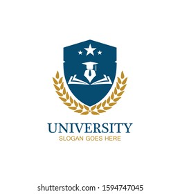 University, Academy, School and Course logo design template