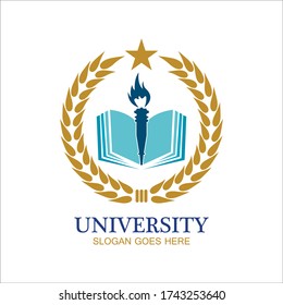 University, Academy, School and Course logo design template
