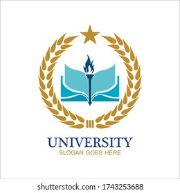 University, Academy, School and Course logo design template