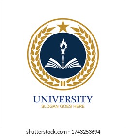 University, Academy, School and Course logo design template