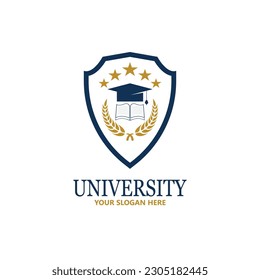 University  Academy  School and Course logo design template