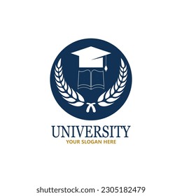 University  Academy  School and Course logo design template