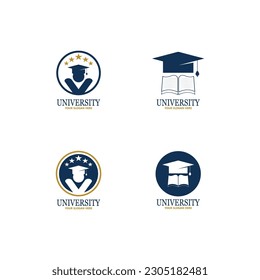 University  Academy  School and Course logo design template