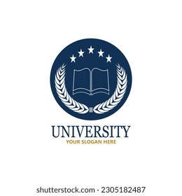 University  Academy  School and Course logo design template