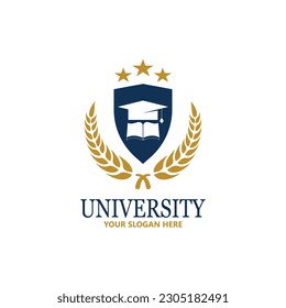 University  Academy  School and Course logo design template