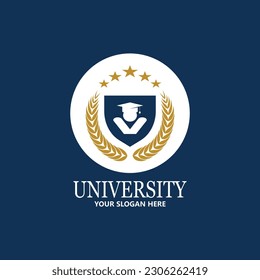 University  Academy  School and Course logo design template