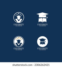 University  Academy  School and Course logo design template