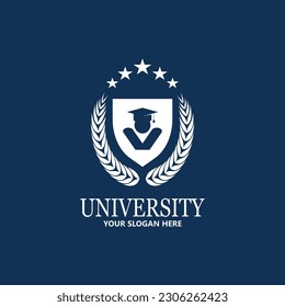University  Academy  School and Course logo design template