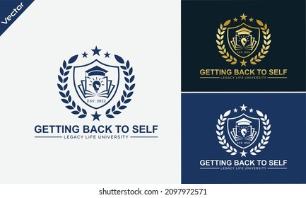 University and academy vector icons. Education logo. university and college school. learning logo