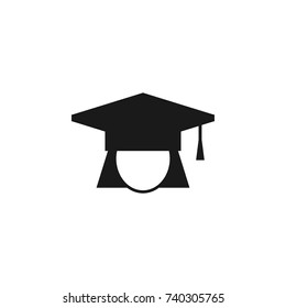 University avatar. Education icon on white background