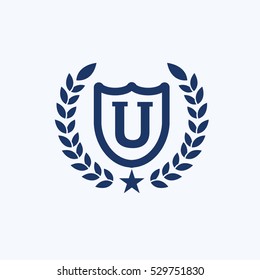 University Badge Icon Design,clean Vector