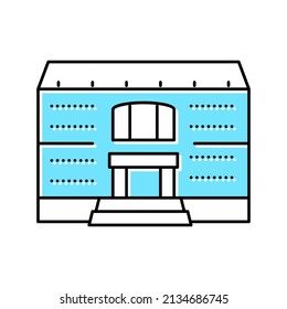 university building color icon vector. university building sign. isolated symbol illustration