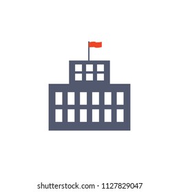 university building colored icon. Element of school icon for mobile concept and web apps. Detailed university building icon can be used for web and mobile. Simple icon