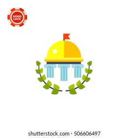 University Building with Golden Dome Icon