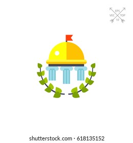 University Building with Golden Dome Icon