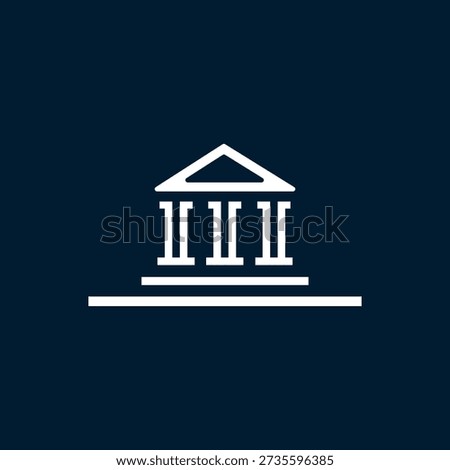 University Building Icon Education Vector Symbol