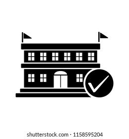 university building icon vector template