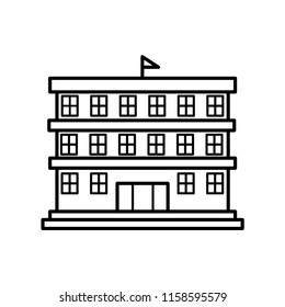 university building icon vector template