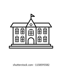 university building icon vector template